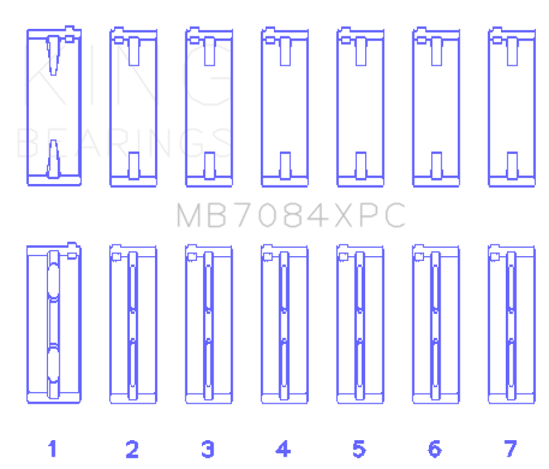 King Engine Bearings Toyota 2JZGE/2JZGTE 24V 3.0L5VZFE Main Bearing Set