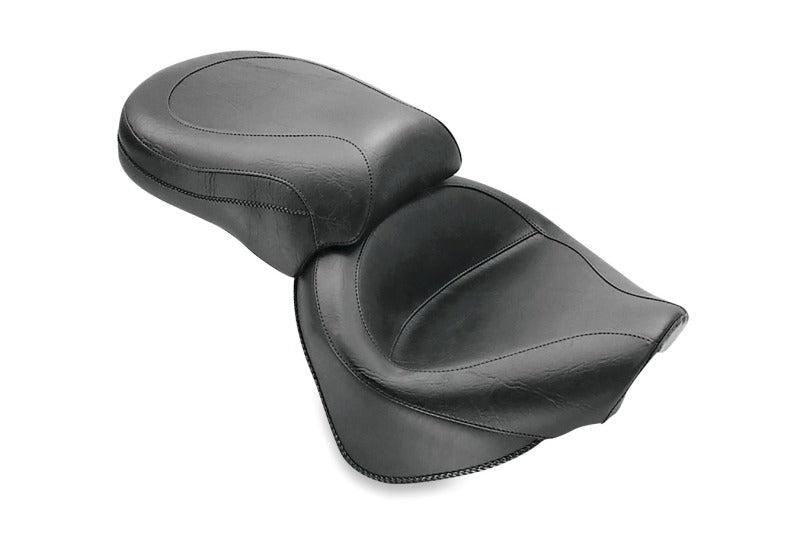 Mustang Motorcycle Mustang 00-11 Yamaha V-Star 1100 Classic, 02-11 V-Star 1100 Silverado 2PC Seat - Black