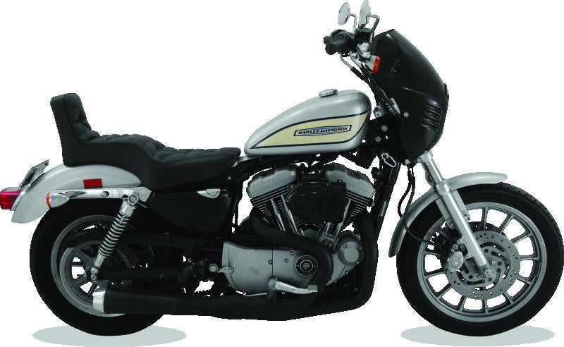 Mustang Motorcycle Mustang 04-21 Harley Sportster Throwback 1PC Seat - Black