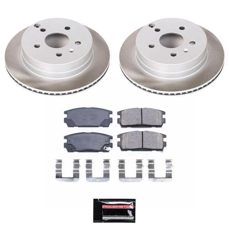 PowerStop Power Stop 10-17 GMC Terrain Rear Semi-Coated Rotor Kit