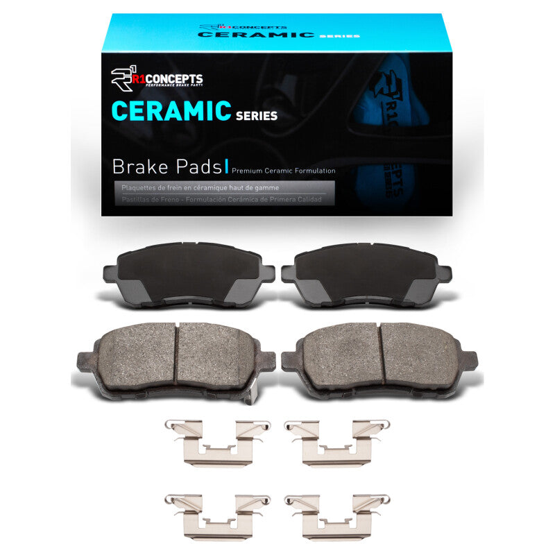 R1 Concepts R1 2011-2017 Mazda 2 (USA/Canada) Front R1 Ceramic Pads & Hardware Kit
