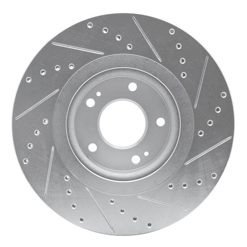 R1 Concepts R1 15-21 Kia SEDONA Front Left Drilled & Slotted Silver Brake Rotor