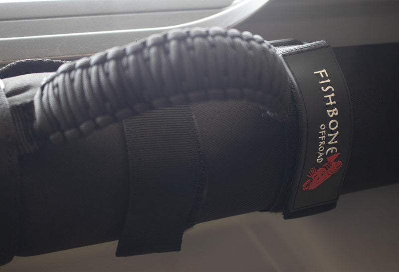 Fishbone Offroad Paracord Grab Handles w/Three Straps - Black