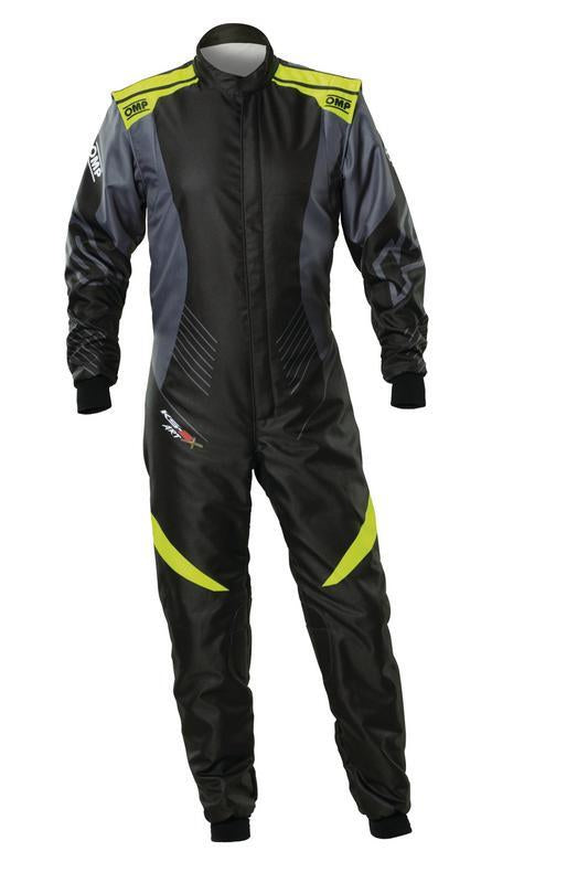 OMP KS-2X ART SUIT FIA 8877-2022 - FOR KIDS BLACK / FLUO YELLOW SZ 130