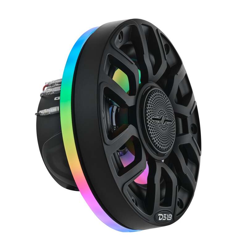 DS18 Marine And Powersports Speakers And Towers Ring 6.5in Digital LED lights 1/2in Spacer Depth