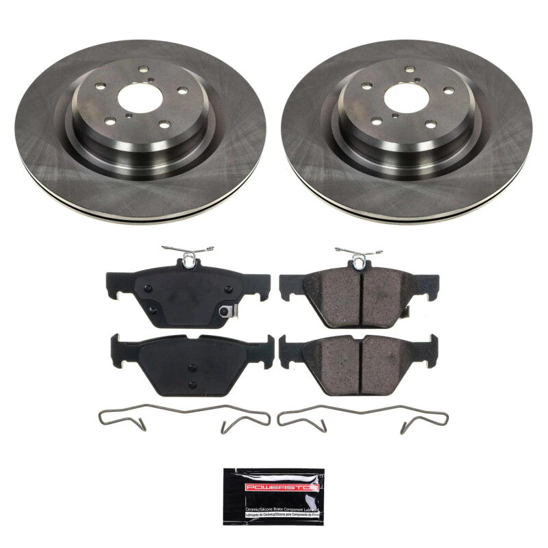PowerStop Power Stop 19-20 Subaru Ascent Rear Semi-Coated Rotor Kit