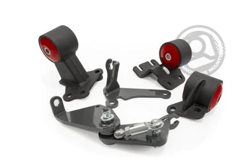 Innovative Mounts Innovative 90-93 Integra B-Series Black Steel Mounts 75A Bushings (Auto to Manual Hydro Actuator)