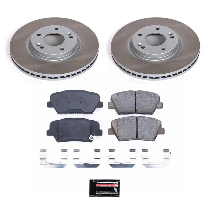 PowerStop Power Stop 11-13 Kia Sorento Front Semi-Coated Rotor Kit