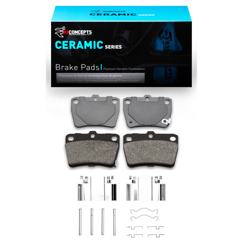 R1 Concepts R1 04-05 Toyota RAV4 Rear Ceramic Pads & Hardware Kit