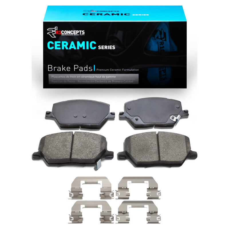 R1 Concepts R1 2015-2023 Fiat 500X Front R1 Ceramic Pads & Hardware Kit