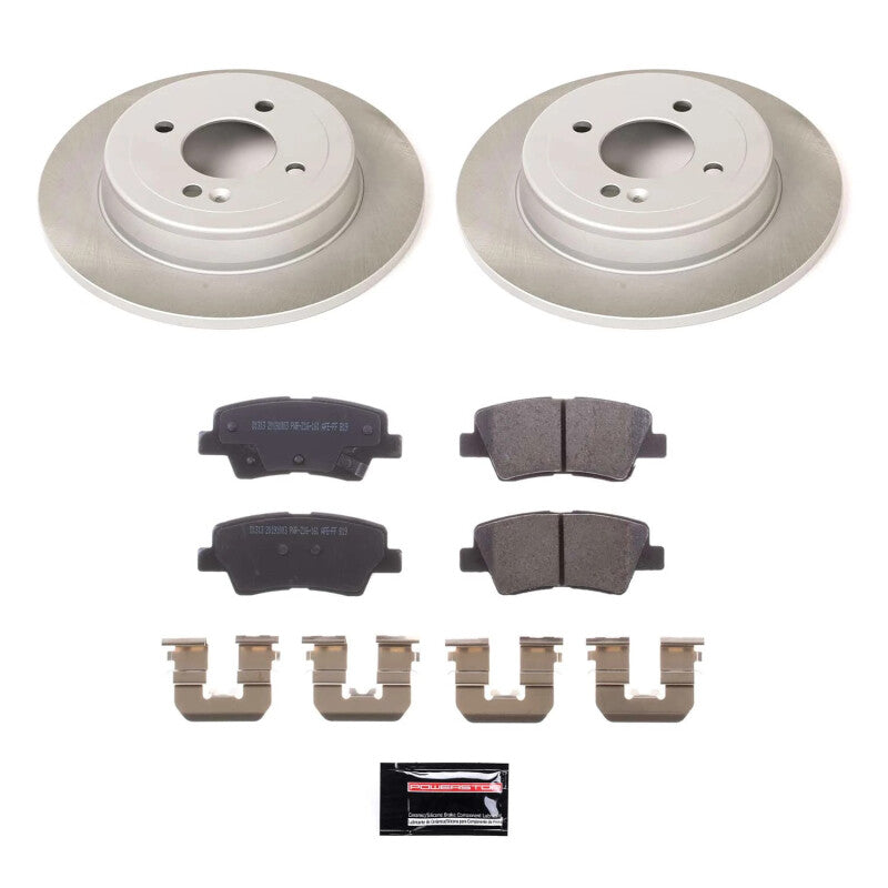 PowerStop Power Stop 12-18 Kia Rio Rear Semi-Coated Rotor Kit