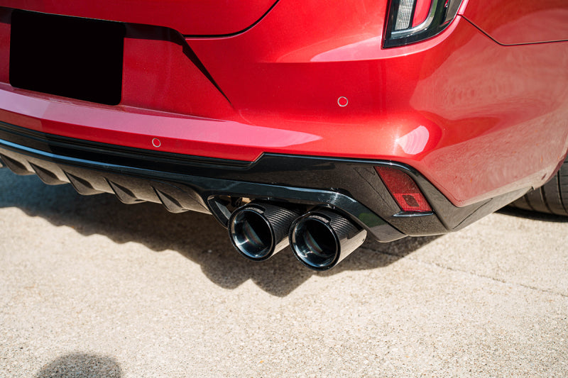 CORSA Performance Corsa 22-25 Cadillac CT4 V Blackwing 3in Active Valve Axle-Back - 4.5in Carbon Fiber Black Tip