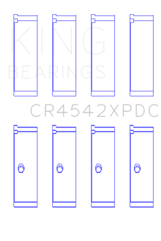 King Engine Bearings Honda K-Series pMaxKote Performance Rod Bearing Set - Size STD