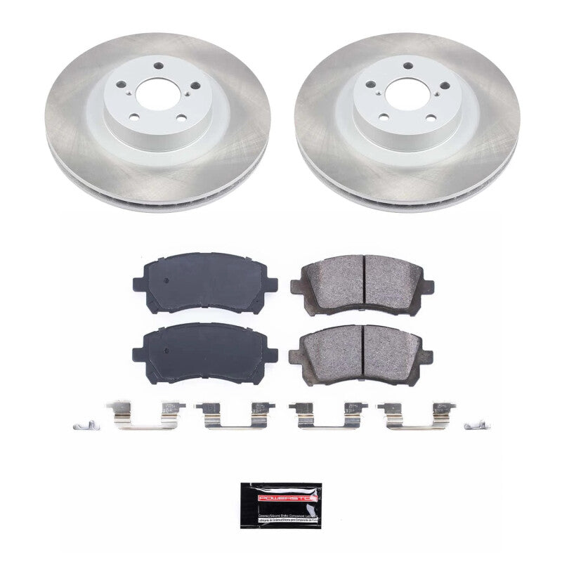 PowerStop Power Stop 01-02 Subaru Outback Front Semi-Coated Rotor Kit