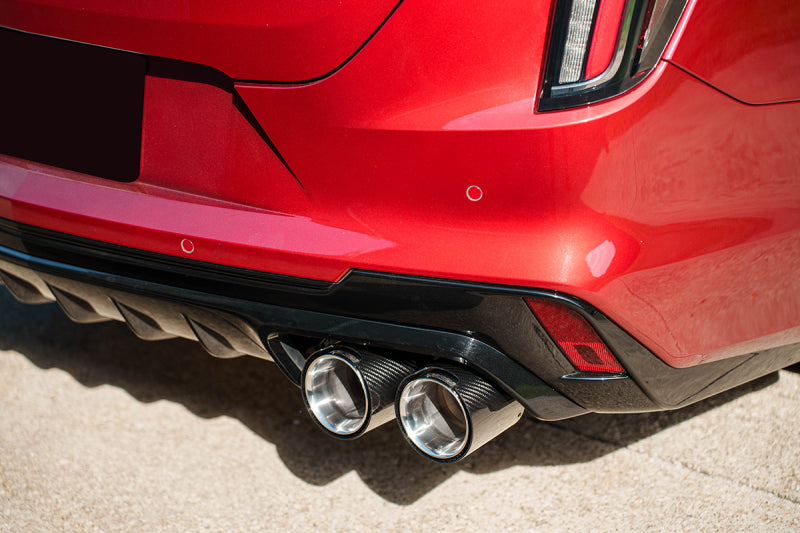 CORSA Performance Corsa 22-25 Cadillac CT4 V Blackwing 3in Dual Mode Active Cat-Back 4.5in CF Polished Dual Rear Tip
