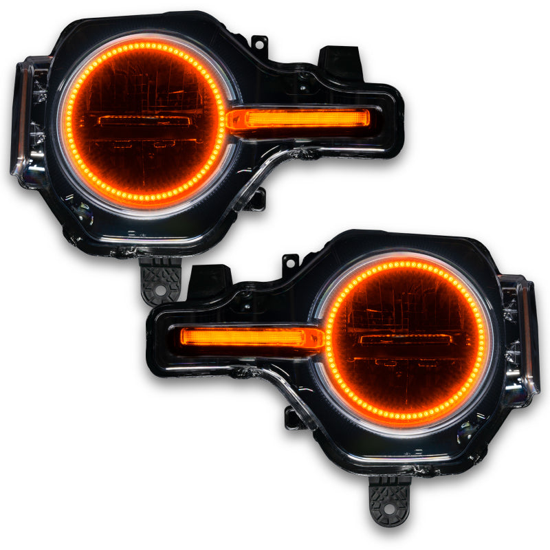 ORACLE Lighting Oracle 21-22 Ford Bronco Headlight Halo Kit w/DRL Bar - Base Headlights -w/BC1 Controller