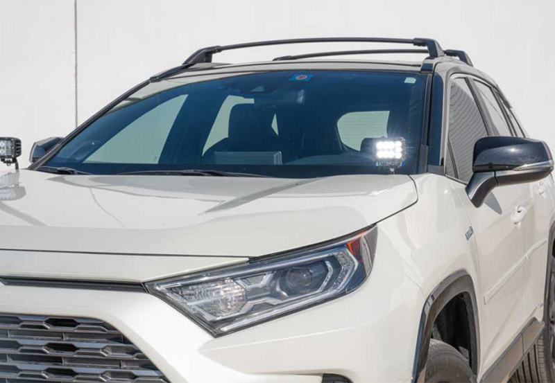 Cali Raised LED Cali Raised 2019+ Rav4 Ditch Mount Kit -Amber Led Pods/Toyota Oem SQ Style Ditch Lights