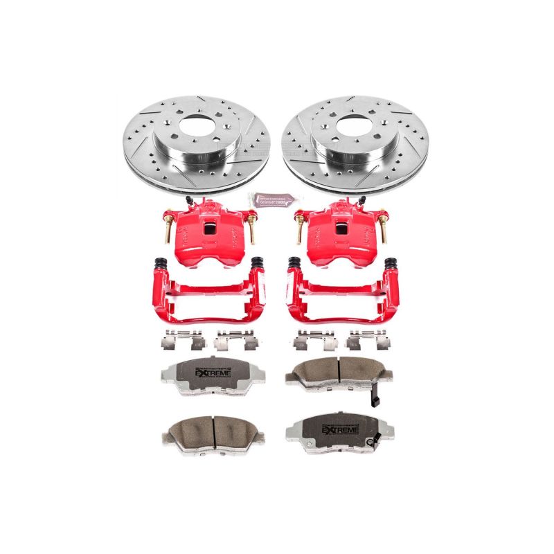 PowerStop Power Stop 03-05 Honda Civic Front Z26 Street Warrior Brake Kit w/Calipers