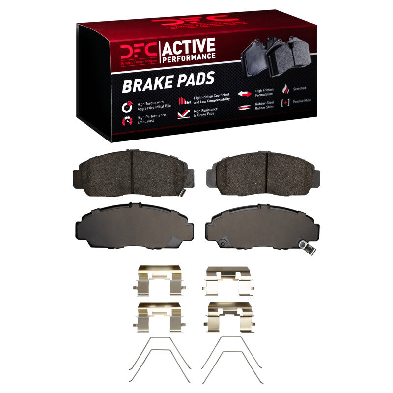DFC 99-14 Acura CL Front Active Performance Pads and Hardware Kit
