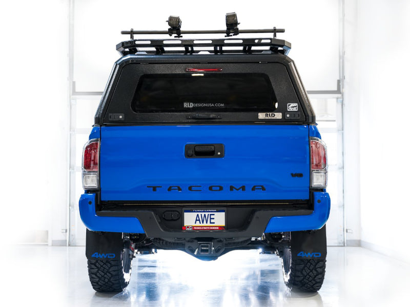 AWE Tuning 2016-2022 Toyota Tacoma 0FG Exhaust with BashGuard - No Tips