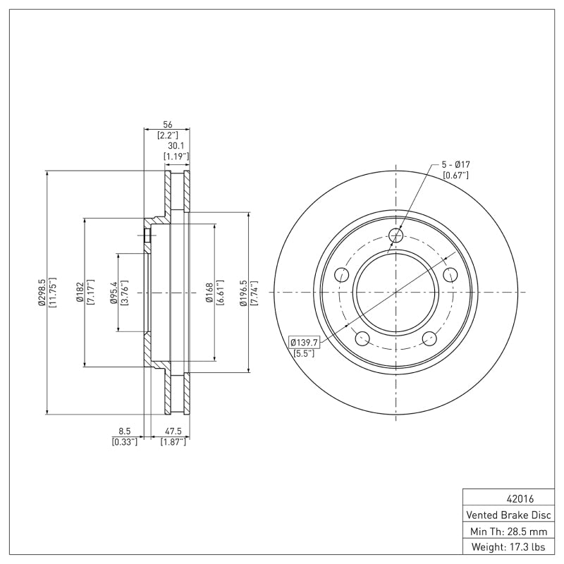 DFC 74-80 International Scout II Front Brake Rotor