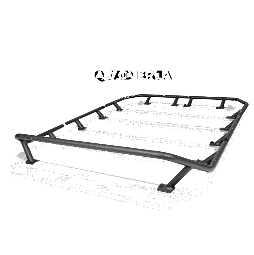 Go Rhino SRM300 Quad Baja Rail Kit (For 60x40in. Rack) - Tex. Blk (Rails ONLY - Req. Platform)