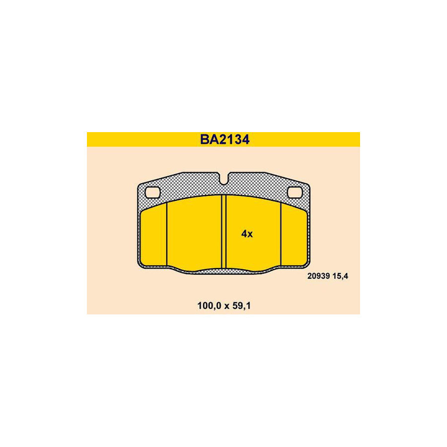 Barum Ba2134 Brake Pad Set