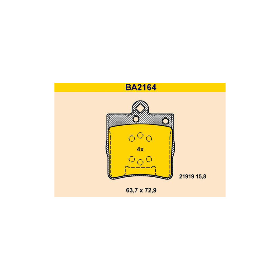 Barum Ba2164 Brake Pad Set