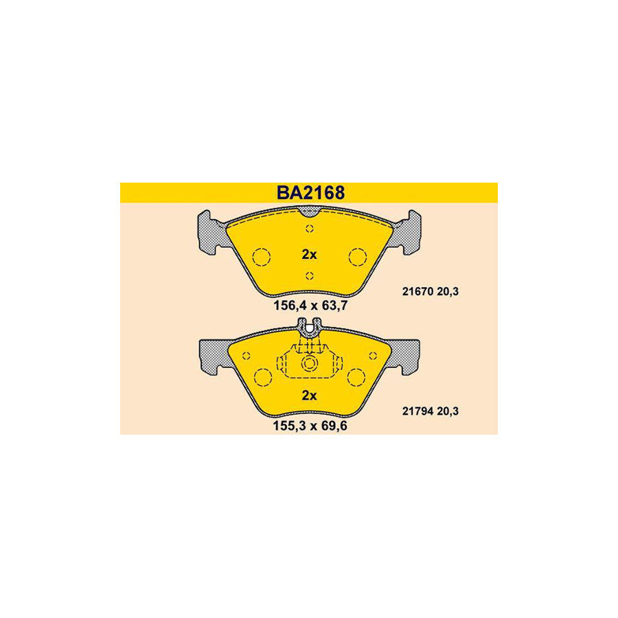 Barum Ba2168 Brake Pad Set
