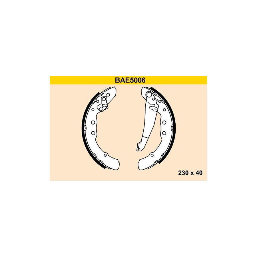 Barum Bae5006 Brake Shoe Set