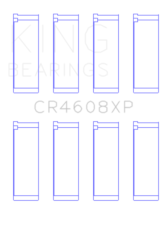 King Engine Bearings Toyota 2ZZ-GE (Size .026) Connecting Rod Bearings (Set of 4)