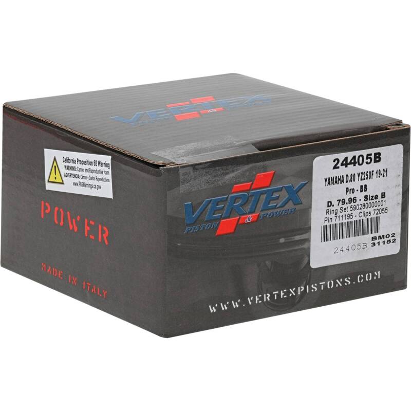 Vertex Pistons Vertex Piston 20-24 Yamaha WR 250 F 250cc +3mm Forged Big Bore Piston Kit 270cc.