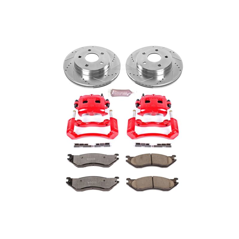PowerStop Power Stop 2002 Dodge Ram 1500 Front Z36 Truck & Tow Kit w/Cals