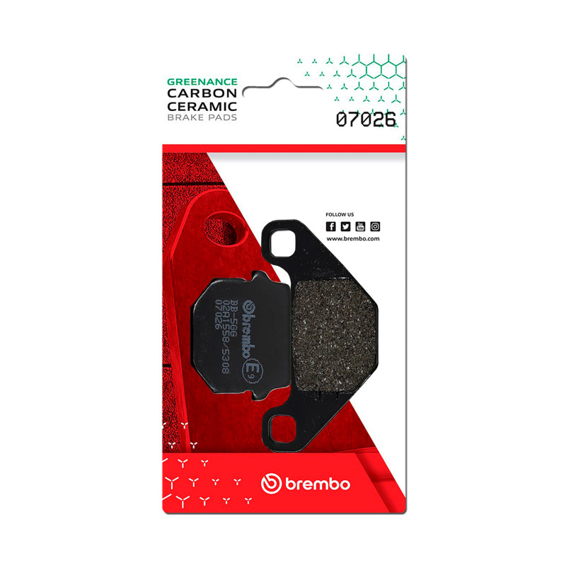 Brembo Powersports Brembo Peugeot Speedfight/Peugeot Squab/Peugeot Trekker Carbon Ceramic Brake Pad - Front