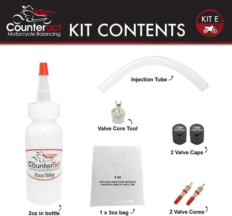 Counteract Motorcycle Balancing Bead DIY Kit: (1) 2oz Bag / (1) 3oz Bag