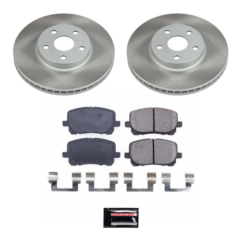 PowerStop Power Stop 03-08 Toyota Matrix Front Semi-Coated Rotor Kit