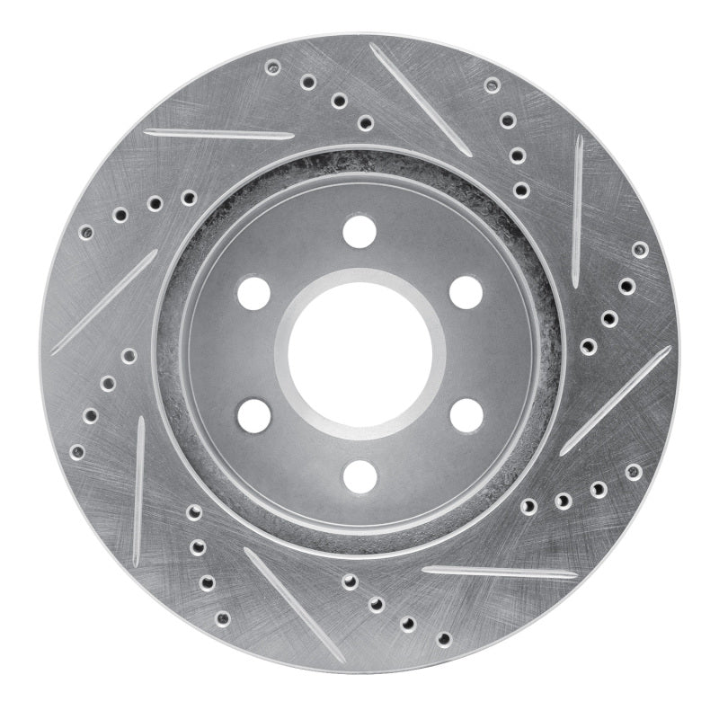 R1 Concepts R1 98-99 Cadillac DEVILLE Front Left Drilled & Slotted Silver Brake Rotor