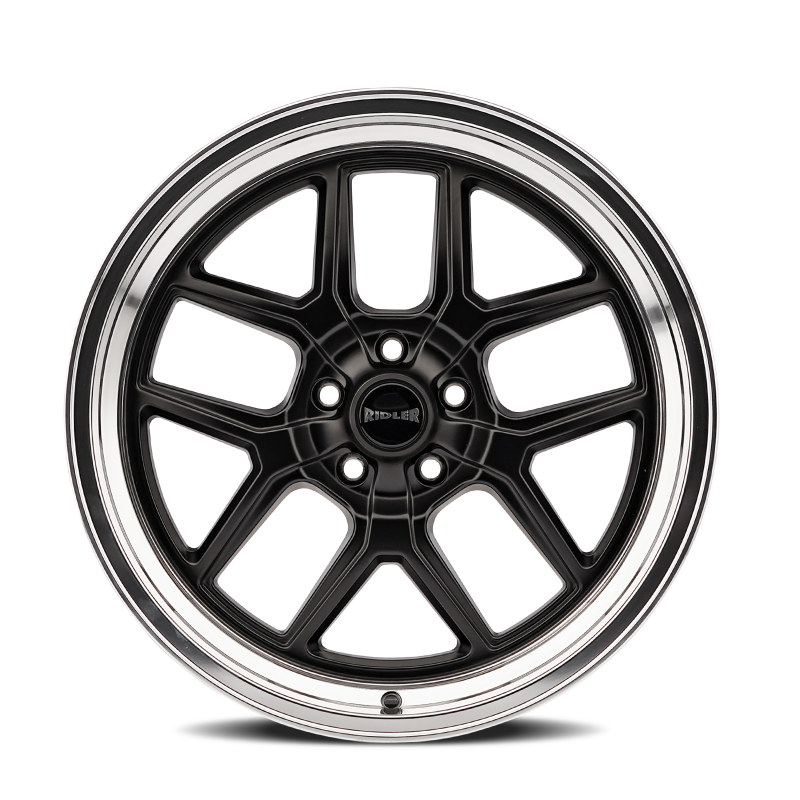 Ridler Wheels Ridler 610 17x8 / 5x114.3 BP / 0mm Offset / 83.82mm Hub Matte Black Polished Wheel