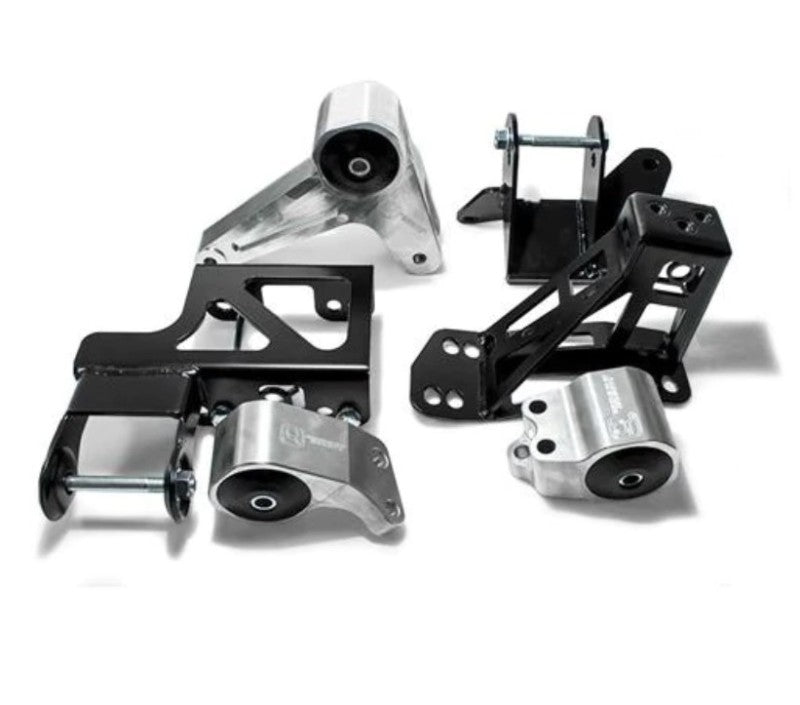 Innovative Mounts Innovative 92-95 Civic K-Series Black Aluminum Mounts Solid Bushings (Not K24 Trans)