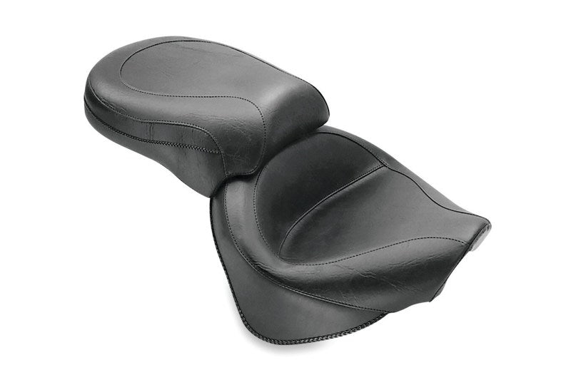 Mustang Motorcycle Mustang 99-11 Yamaha V-Star 1100 Custom Wide Touring 2PC Seat - Black