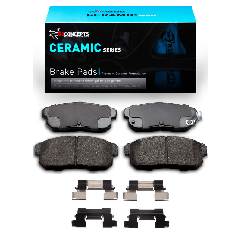 R1 Concepts R1 04-11 Mazda RX-8 Rear Ceramic Brake Pads & Hardware Kit