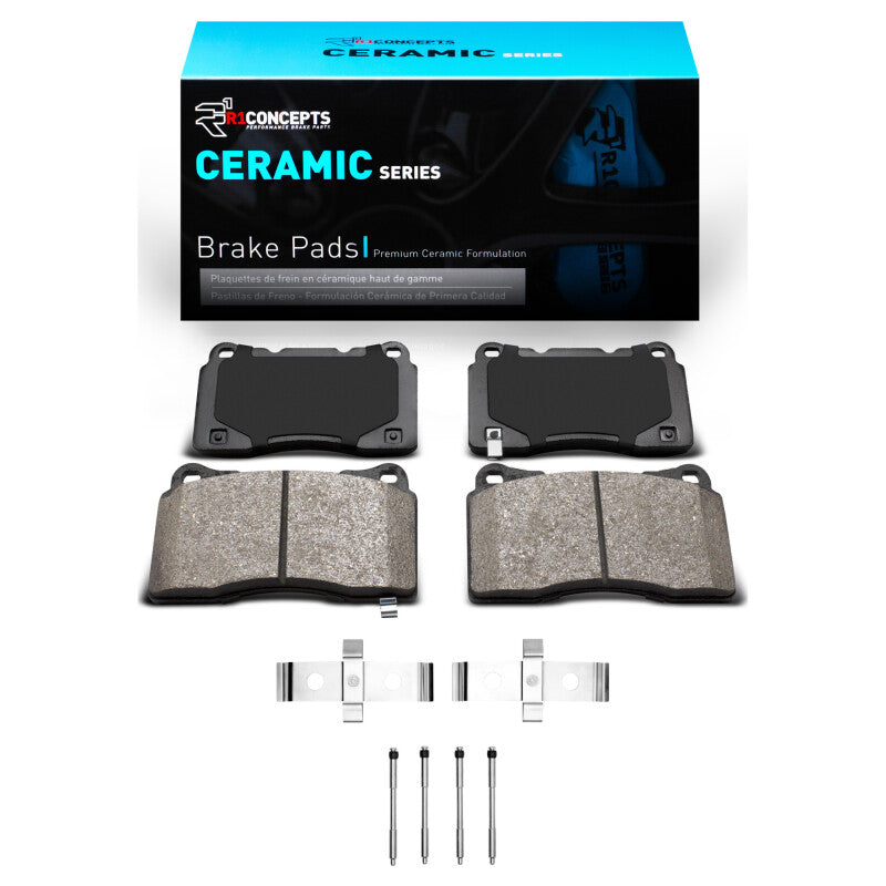 R1 Concepts R1 03-15 Mitsubishi Lancer Front Ceramic Brake Pads & Hardware Kit