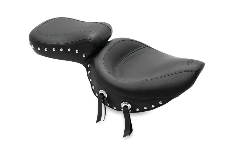 Mustang Motorcycle Mustang 87-04 Suzuki VS700/750/800 Intruder,S50 05-09 Std Touring 2PC Seat w/Studs - Black