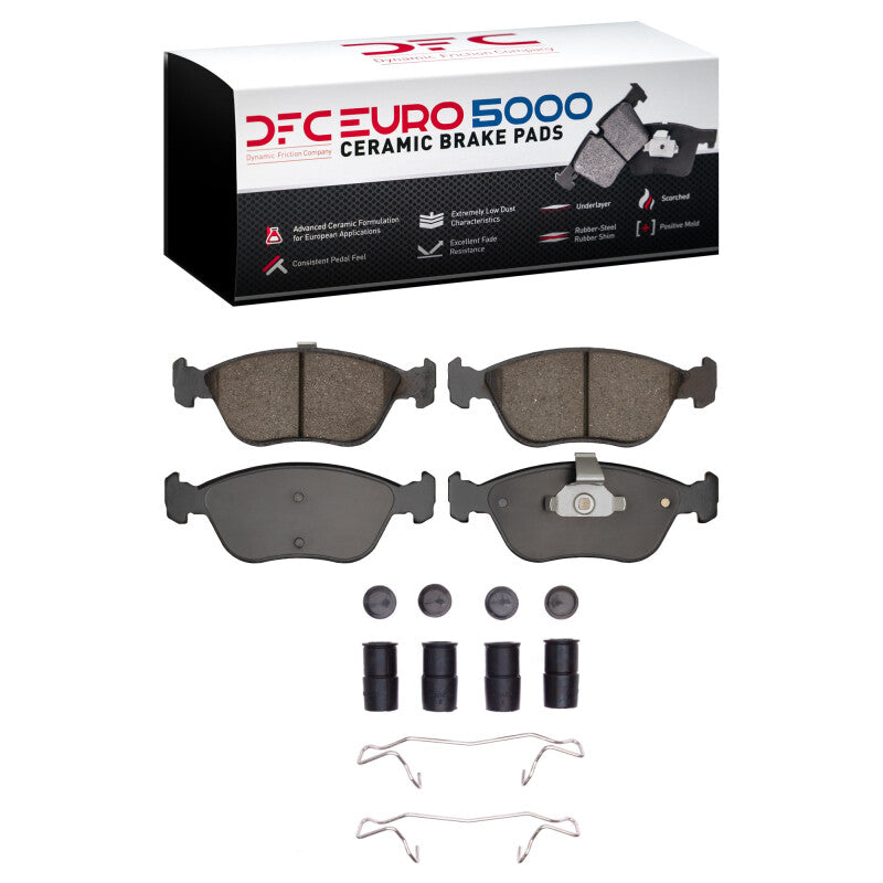 DFC 93-04 Volvo S70/850/V70/C70 Front Euro 5000 Ceramic Brake Pads and Hardware Kit
