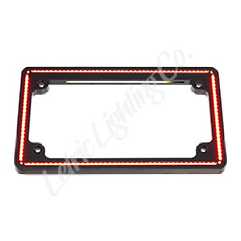 Letric Lighting 14+ Indian Scout Perfect Plate License Plate Frame Matte Black