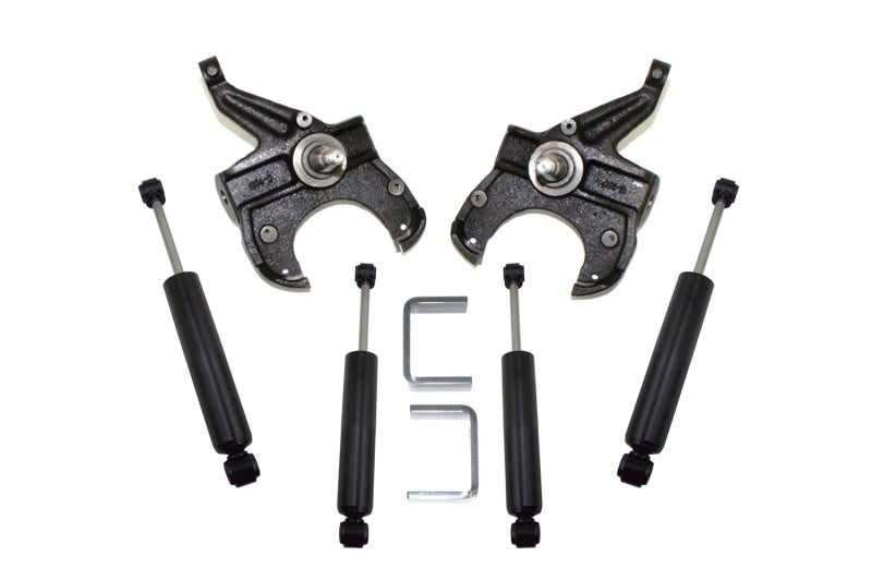 MaxTrac 73-87 Chevrolet C10 2WD 2.5in/5in Lowering Spindle Kit (1.25in Rotor)