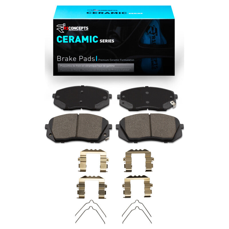 R1 Concepts R1 16-20 Hyundai Sonata Front Ceramic Brake Pads & Hardware Kit