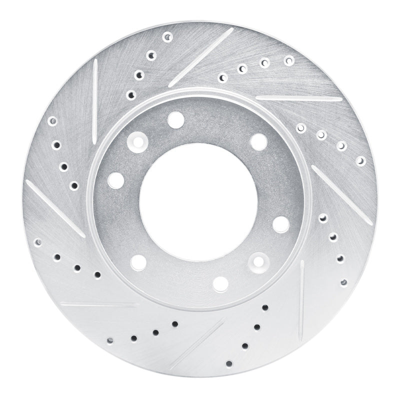R1 Concepts R1 09-19 Dodge H100 (Mexico) Front Left Drilled & Slotted Silver Brake Rotor
