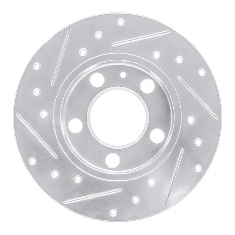 R1 Concepts R1 98-24 Audi A1 (Mexico) Rear Right Drilled & Slotted Silver Brake Rotor