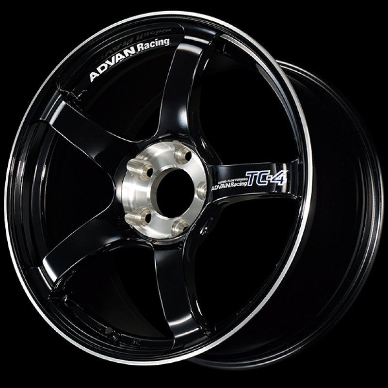 Advan TC-4 SE 18x10.5 / +15 Offset / 5x114.3 / 73mm Bore / Racing Gloss Black and Diamond Cut